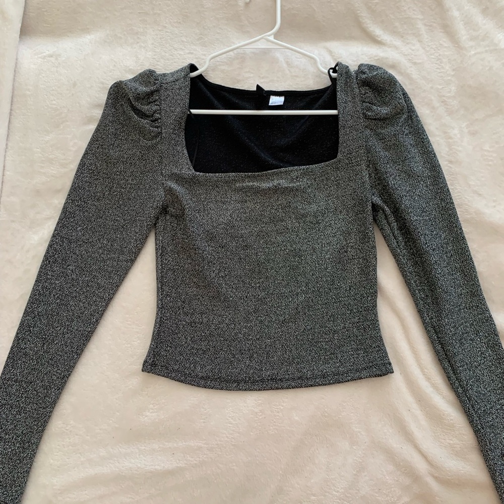 Elegant Gray Women's Top